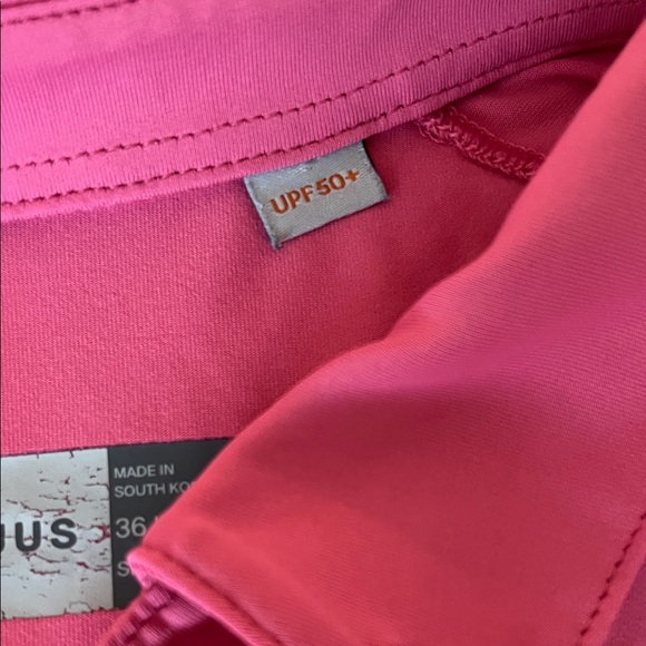 KJUS Women's Golf Pink Button Long Sleeve Shirt-UPF-50+Size-36/S - Picture 4 of 16